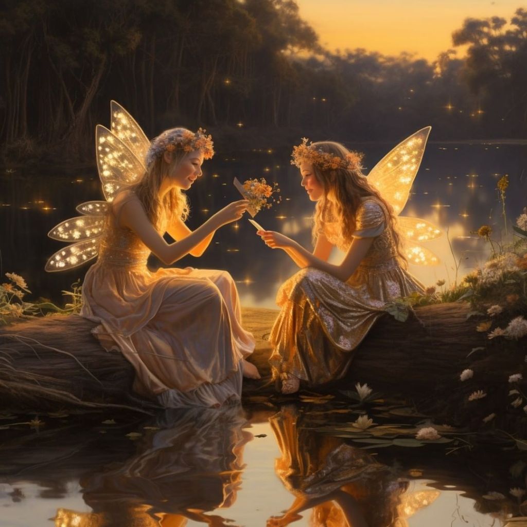 Glittering Gossamer Wings at Golden Hour